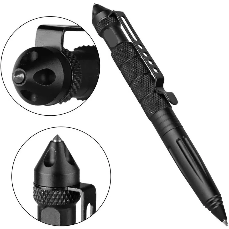 Pen Tactical Glass - 군용 전술 펜, 알루미늄 합금 재질,