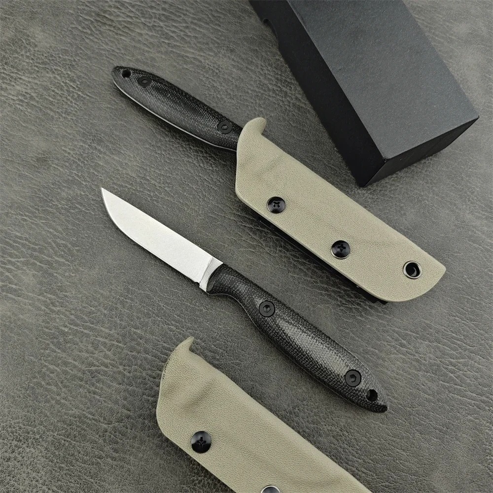 Edc Carry Fixed Blade - 고경도, 내마모성, 고정식 칼날, 린넨 손잡이,