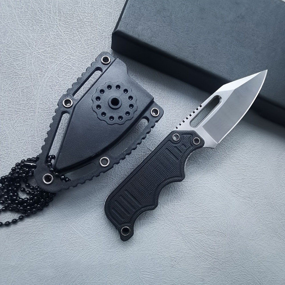 Edc Carry Fixed Blade - EDC 일상용 고정날 나이프 블랙 핸들
