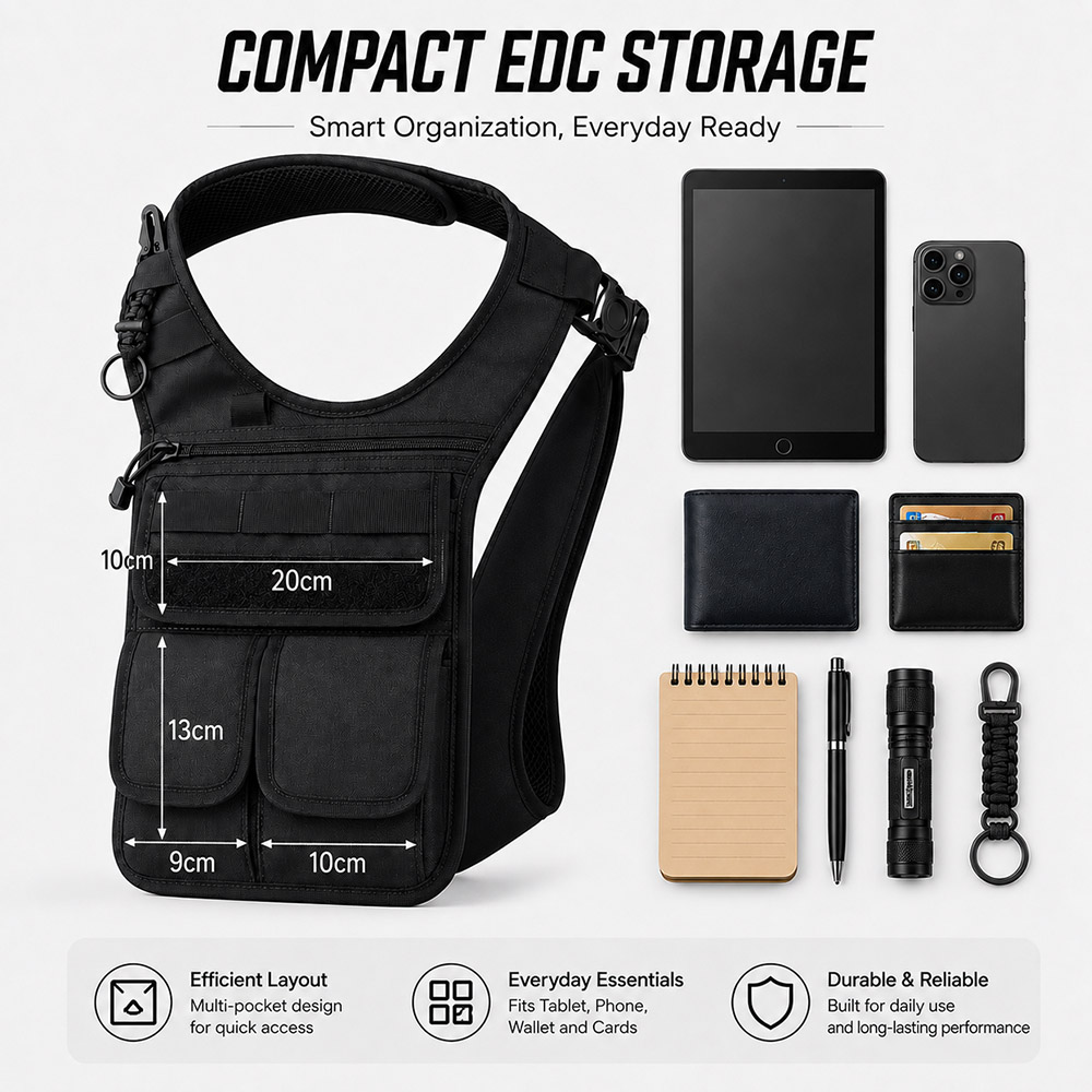 QX 전술용 숨김형 숄더백 겸 겨드랑이 가방, 남성용  - Edc Carry For Men 리뷰 및 가격