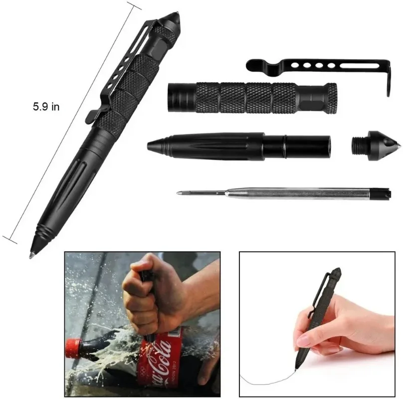 군용 전술 펜, 알루미늄 합금 재질, 비상용 유리 파괴 - Pen Tactical Glass 리뷰 및 가격