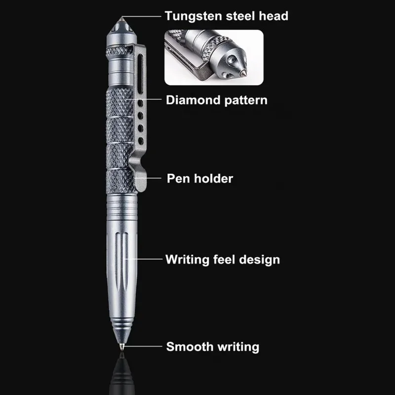 군용 전술 펜, 알루미늄 합금 재질, 비상용 유리 파괴 - Pen Tactical Glass 리뷰 및 가격
