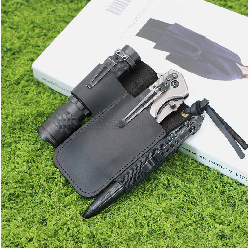 가죽 EDC 도구 파우치 야외 전술 손전등 홀더 허리  - Edc Carry Belt Pouch 리뷰 및 가격
