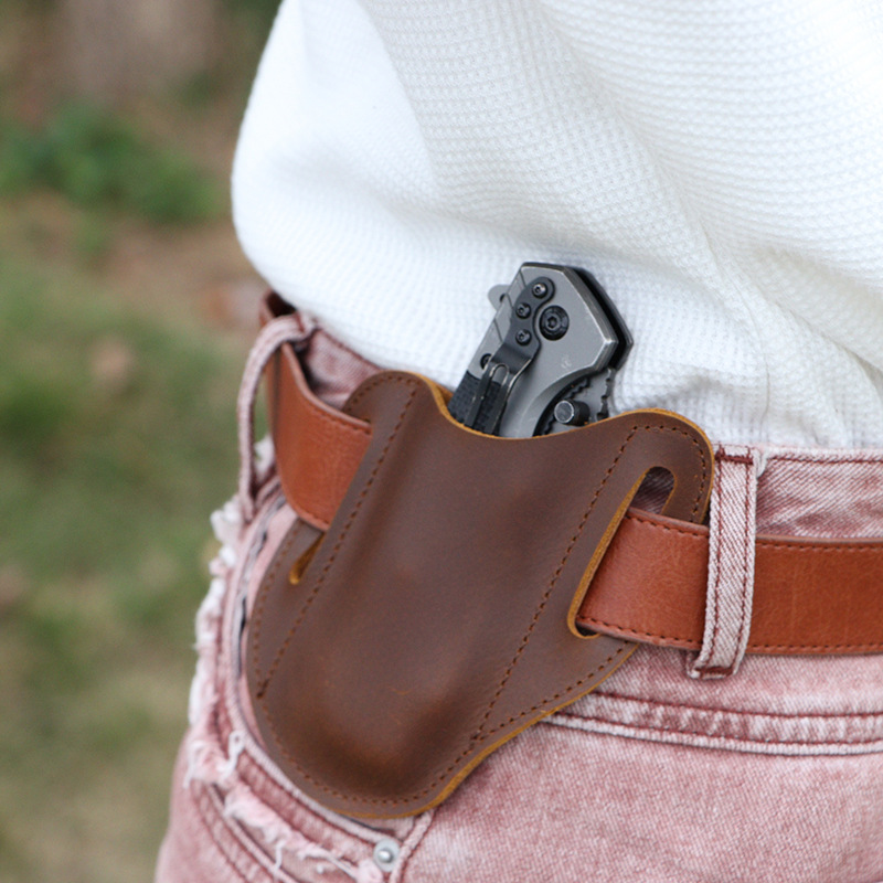 가죽 EDC 도구 파우치 야외 전술 손전등 홀더 허리  - Edc Carry Belt Pouch 리뷰 및 가격