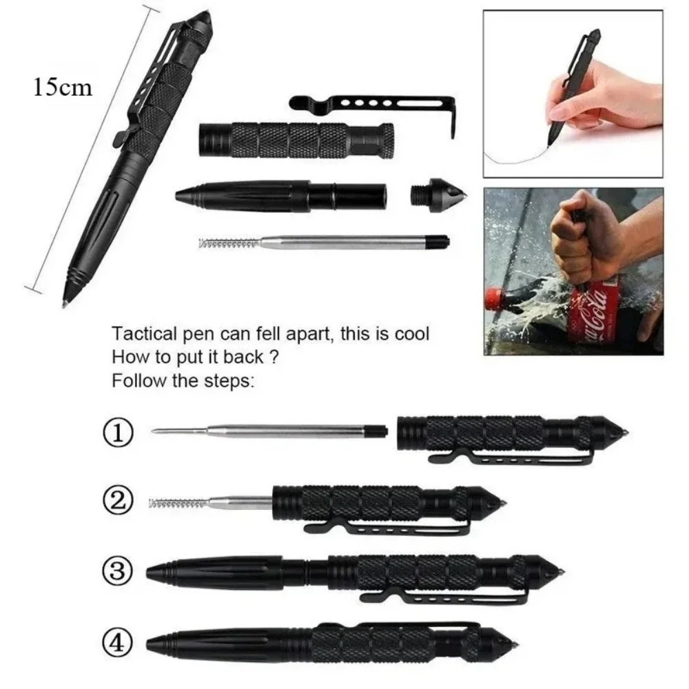 텅스텐강 다기능 전술 자가 방어 펜 (유리 파괴기 포함 - Pen Tactical Glass 리뷰 및 가격