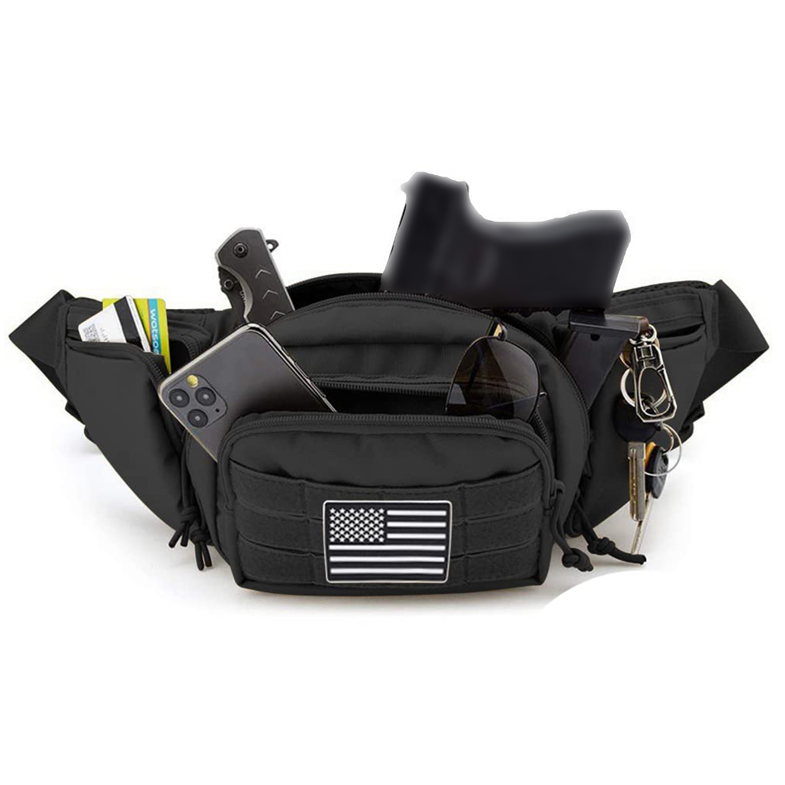 전술용 패니팩 건 홀스터 은닉 휴대 권총 허리 가방 방 - Edc Carry For Men 리뷰 및 가격